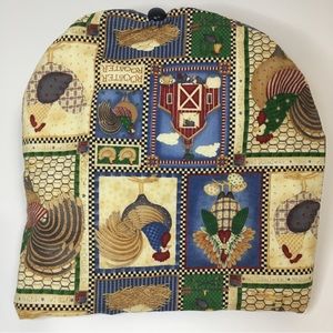 Quilted rooster farmhouse theme Tea cozy